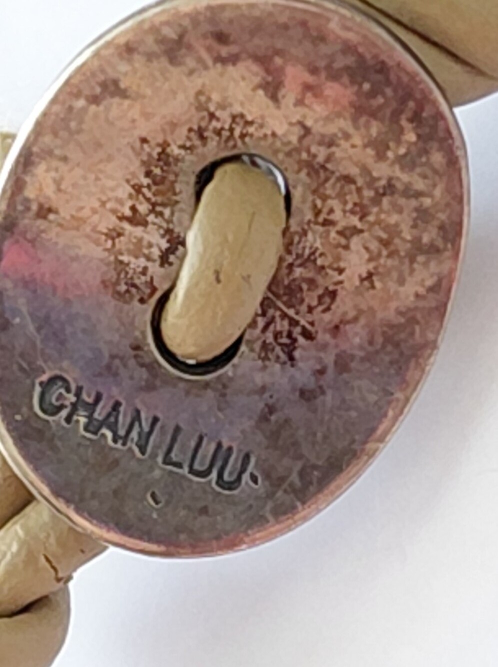 Chan Lou tan wrap bracelet, 35 inches - Picture 4 of 4